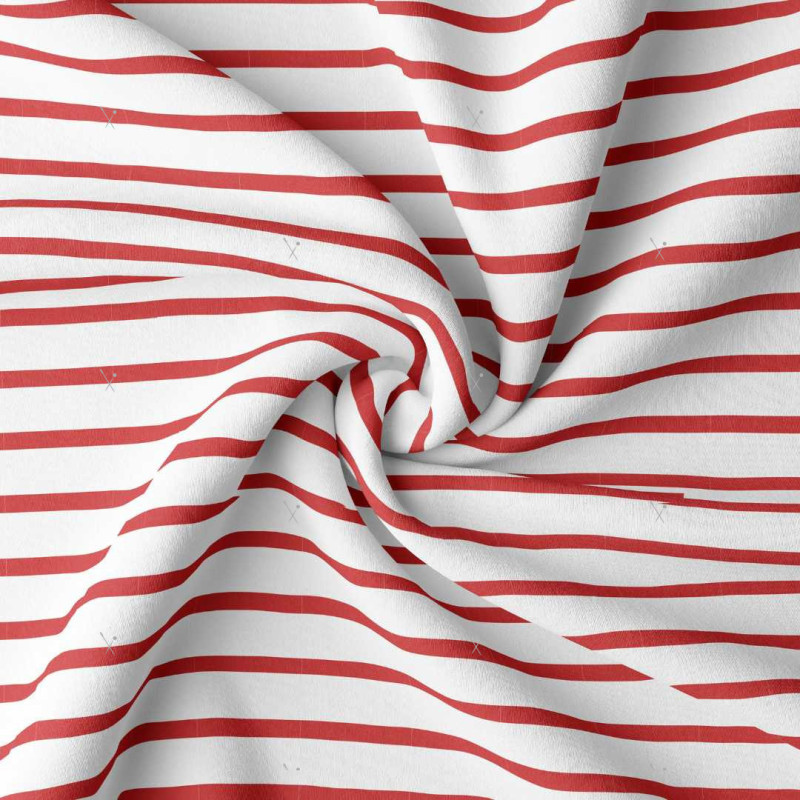 Striped Jersey BRETON White / Red